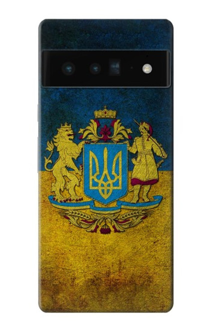 S3858 ウクライナ ヴィンテージ旗 Ukraine Vintage Flag Google Pixel 6 Pro バックケース、フリップケース・カバー