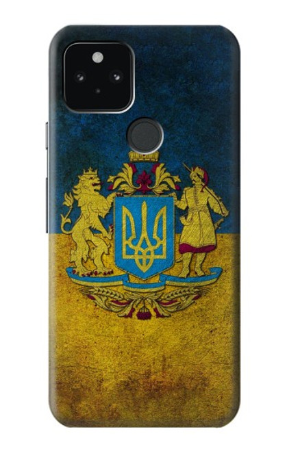 S3858 ウクライナ ヴィンテージ旗 Ukraine Vintage Flag Google Pixel 5 バックケース、フリップケース・カバー