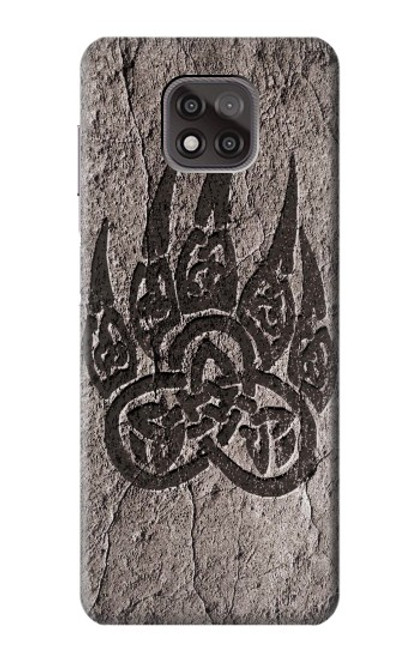 S3832 バイキングノースベアポーバーサーカーズロック Viking Norse Bear Paw Berserkers Rock Motorola Moto G Power (2021) バックケース、フリップケース・カバー