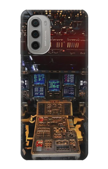 S3836 飛行機のコックピット Airplane Cockpit Motorola Moto G51 5G バックケース、フリップケース・カバー