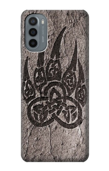 S3832 バイキングノースベアポーバーサーカーズロック Viking Norse Bear Paw Berserkers Rock Motorola Moto G31 バックケース、フリップケース・カバー