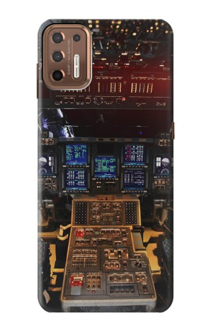 S3836 飛行機のコックピット Airplane Cockpit Motorola Moto G9 Plus バックケース、フリップケース・カバー