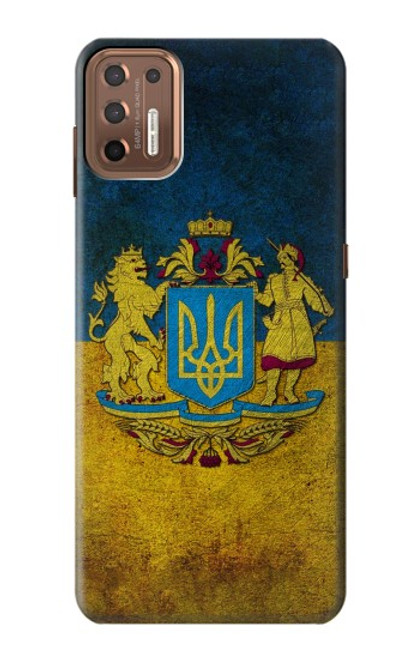 S3858 ウクライナ ヴィンテージ旗 Ukraine Vintage Flag Motorola Moto G9 Plus バックケース、フリップケース・カバー