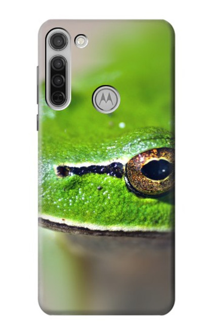 S3845 緑のカエル Green frog Motorola Moto G8 バックケース、フリップケース・カバー