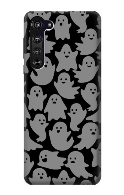 S3835 かわいいゴーストパターン Cute Ghost Pattern Motorola Edge バックケース、フリップケース・カバー