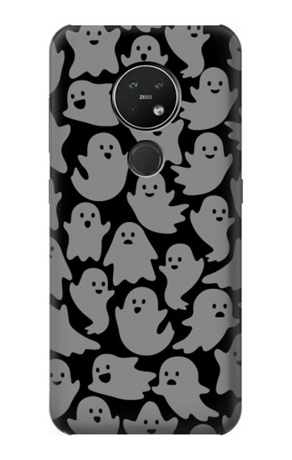 S3835 かわいいゴーストパターン Cute Ghost Pattern Nokia 7.2 バックケース、フリップケース・カバー