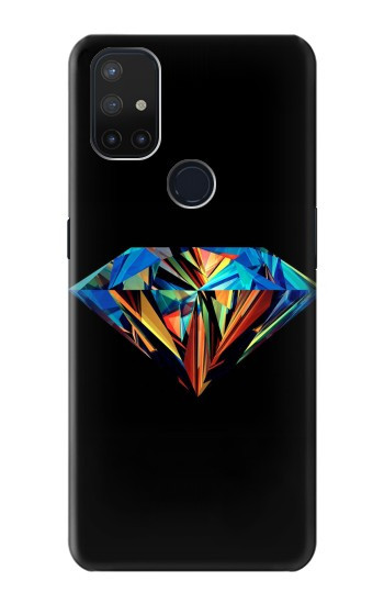 S3842 抽象的な カラフルな ダイヤモンド Abstract Colorful Diamond OnePlus Nord N10 5G バックケース、フリップケース・カバー