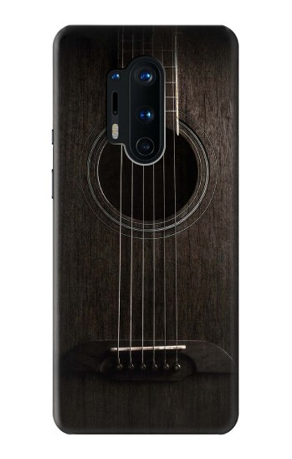 S3834 ブラックギター Old Woods Black Guitar OnePlus 8 Pro バックケース、フリップケース・カバー