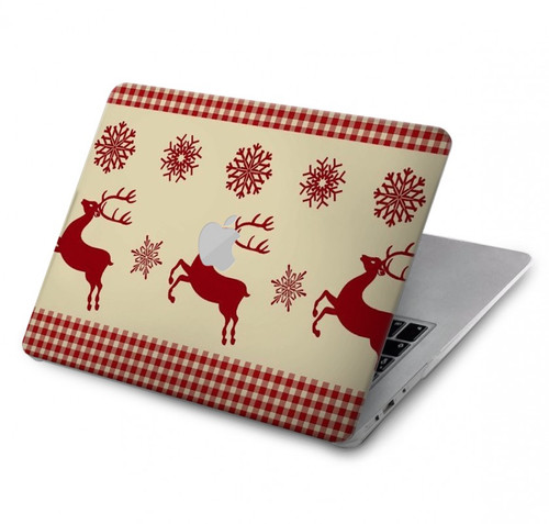 S2310 クリスマス 雪 トナカイ Christmas Snow Reindeers MacBook Pro 14 M1-M5 A2442,A2779,A2992,A2918,A3112,A3185,A3401,A3434,A3112 ケース・カバー