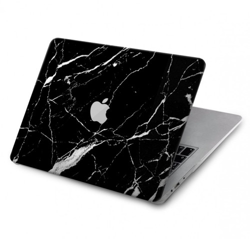 S2895 ブラックマーブルグラフィックプリント Black Marble Graphic Printed MacBook Pro 14 M1,M2,M3 (2021,2023) - A2442, A2779, A2992, A2918 ケース・カバー