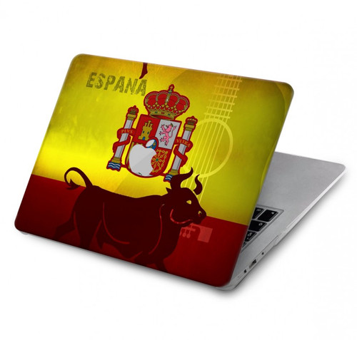 S2984 スペインサッカー Spain Football Soccer Flag MacBook Pro 14 M1,M2,M3 (2021,2023) - A2442, A2779, A2992, A2918 ケース・カバー