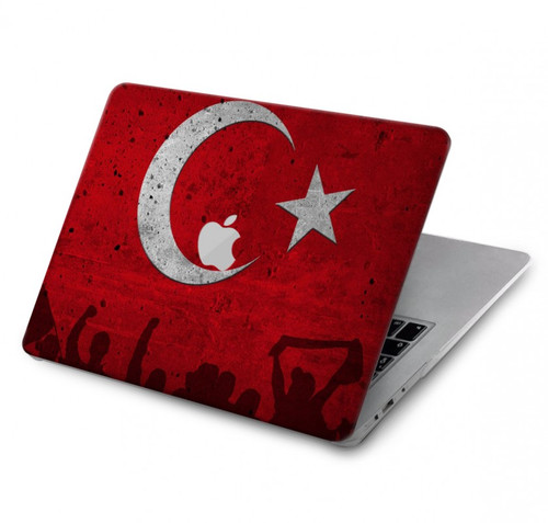 S2991 七面鳥サッカー Turkey Football Soccer Flag MacBook Pro 14 M1-M5 A2442,A2779,A2992,A2918,A3112,A3185,A3401,A3434,A3112 ケース・カバー