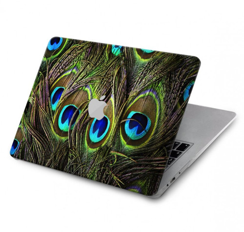 S1965 ピーコックフェザー Peacock Feather MacBook Pro 16 M1,M2 (2021,2023) - A2485, A2780 ケース・カバー