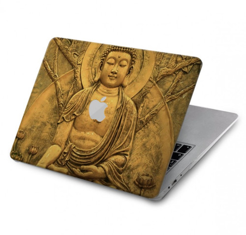 S2452 仏グラフィックプリント Buddha Bas Relief Art Graphic Printed MacBook Pro 16 M1,M2 (2021,2023) - A2485, A2780 ケース・カバー