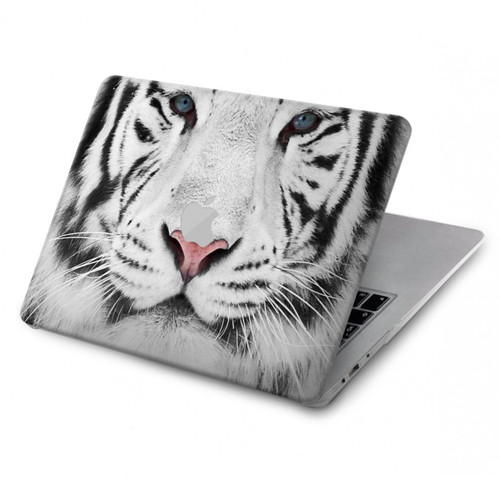 S2553 ホワイトタイガー White Tiger MacBook Pro 16 M1,M2 (2021,2023) - A2485, A2780 ケース・カバー