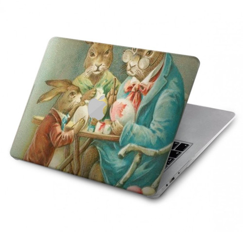 S3164 イースターウサギ家族 Easter Rabbit Family MacBook Pro 16 M1,M2 (2021,2023) - A2485, A2780 ケース・カバー