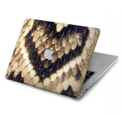 S3417 ダイヤモンドガラガラヘビグラフィックプリント Diamond Rattle Snake Graphic Print MacBook Pro 16 M1,M2 (2021,2023) - A2485, A2780 ケース・カバー