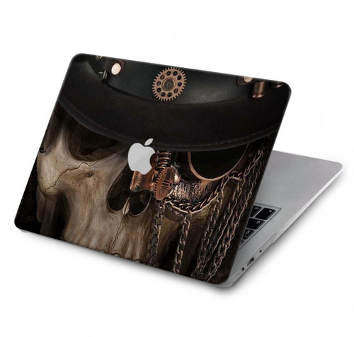 S3852 スチームパンクな頭蓋骨 Steampunk Skull MacBook Air 13″ - A1369, A1466 ケース・カバー