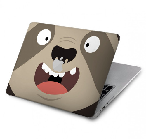 S3855 ナマケモノの顔の漫画 Sloth Face Cartoon MacBook Air 13″ - A1932, A2179, A2337 ケース・カバー