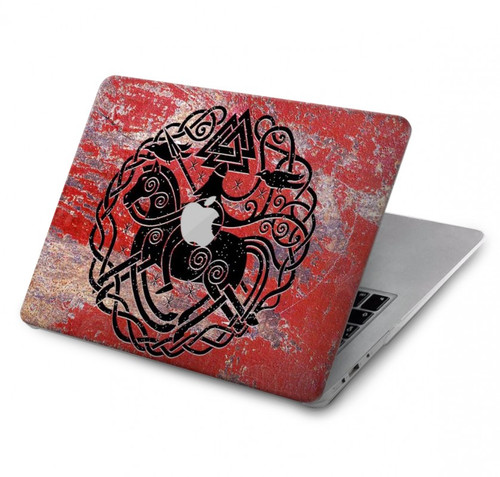 S3831 バイキングノース古代のシンボル Viking Norse Ancient Symbol MacBook Pro 13″ - A1706, A1708, A1989, A2159, A2289, A2251, A2338 ケース・カバー