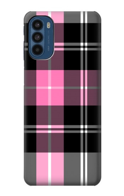 S3091 ピンクの模様のパターン Pink Plaid Pattern Motorola Moto G41 バックケース、フリップケース・カバー