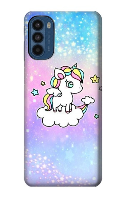 S3256 かわいいユニコーンの漫画 Cute Unicorn Cartoon Motorola Moto G41 バックケース、フリップケース・カバー