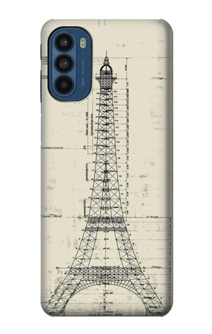 S3474 エッフェル建築図面 Eiffel Architectural Drawing Motorola Moto G41 バックケース、フリップケース・カバー