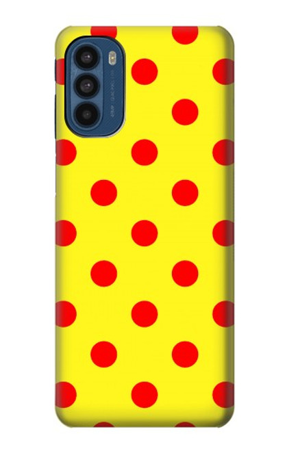 S3526 赤い水玉 Red Spot Polka Dot Motorola Moto G41 バックケース、フリップケース・カバー