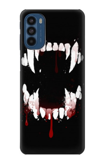 S3527 吸血鬼の歯 Vampire Teeth Bloodstain Motorola Moto G41 バックケース、フリップケース・カバー