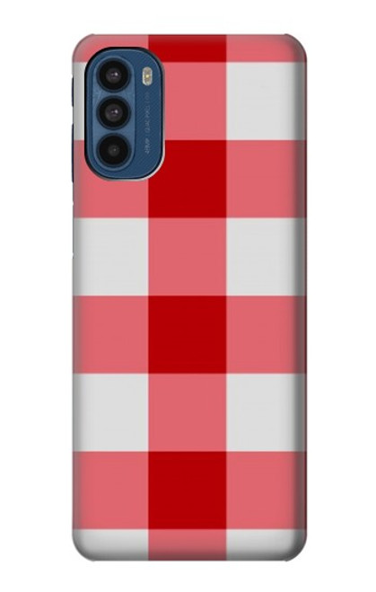 S3535 レッドギンガム Red Gingham Motorola Moto G41 バックケース、フリップケース・カバー