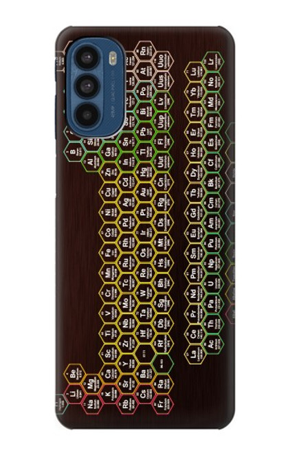 S3544 ネオンハニカム周期表 Neon Honeycomb Periodic Table Motorola Moto G41 バックケース、フリップケース・カバー