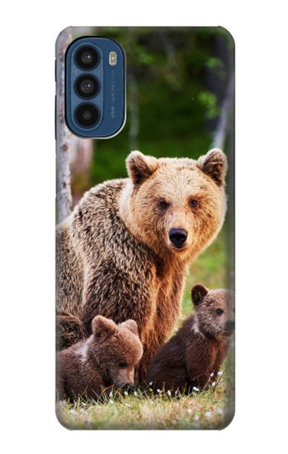 S3558 くまの家族 Bear Family Motorola Moto G41 バックケース、フリップケース・カバー