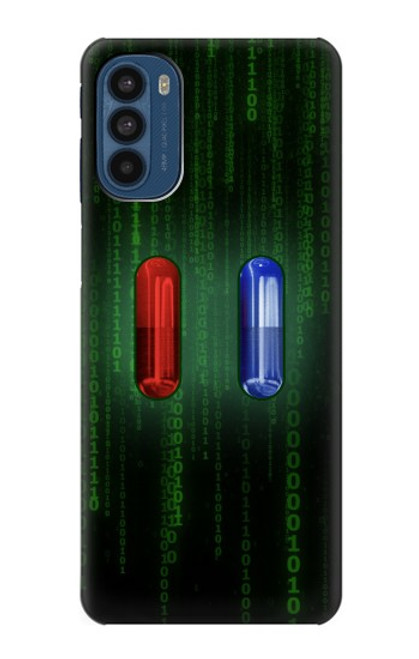 S3816 赤い丸薬青い丸薬カプセル Red Pill Blue Pill Capsule Motorola Moto G41 バックケース、フリップケース・カバー