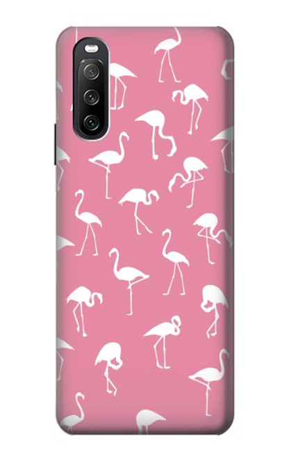 S2858 ピンクフラミンゴ柄 Pink Flamingo Pattern Sony Xperia 10 III Lite バックケース、フリップケース・カバー