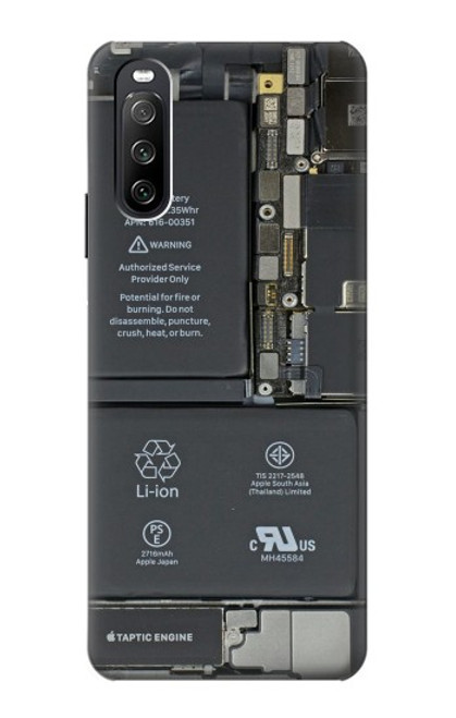 S3467 携帯電話の中のグラフィック Inside Mobile Phone Graphic Sony Xperia 10 III Lite バックケース、フリップケース・カバー