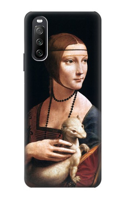 S3471 エルミン・レオナルド・ダ・ヴィンチ Lady Ermine Leonardo da Vinci Sony Xperia 10 III Lite バックケース、フリップケース・カバー