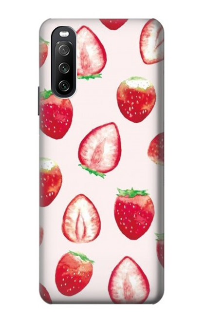 S3481 イチゴ Strawberry Sony Xperia 10 III Lite バックケース、フリップケース・カバー