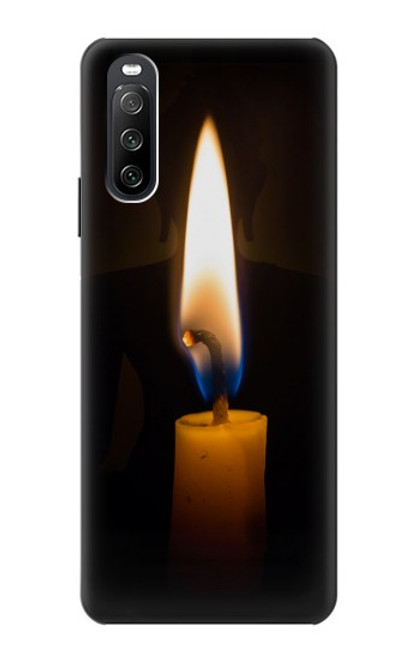 S3530 仏 Buddha Candle Burning Sony Xperia 10 III Lite バックケース、フリップケース・カバー