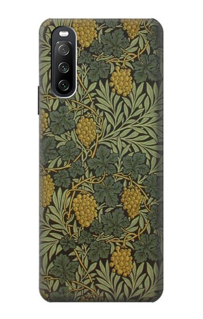 S3662 ウィリアム・モリス・ヴァイン・パターン William Morris Vine Pattern Sony Xperia 10 III Lite バックケース、フリップケース・カバー