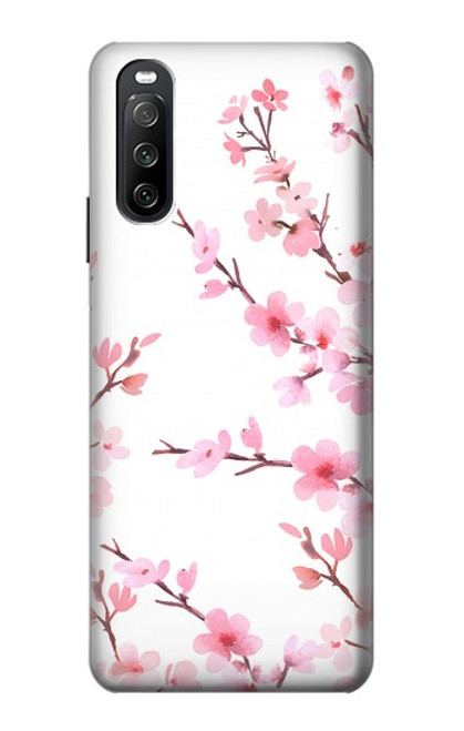 S3707 ピンクの桜の春の花 Pink Cherry Blossom Spring Flower Sony Xperia 10 III Lite バックケース、フリップケース・カバー
