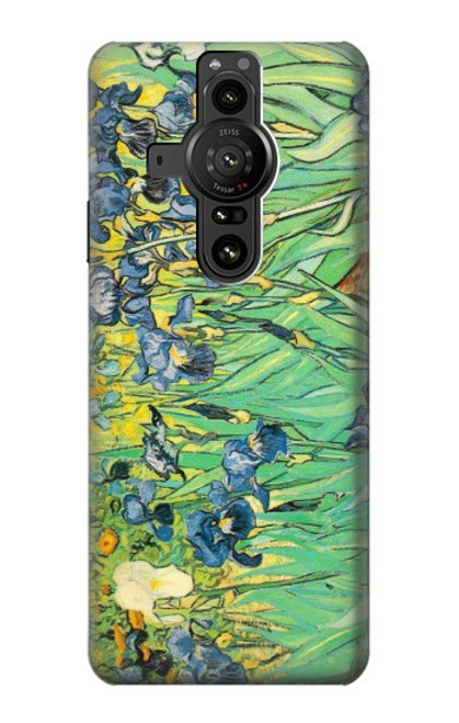 S0210 フィンセント・ファン・ゴッホ アイリスの花 Van Gogh Irises Sony Xperia Pro-I バックケース、フリップケース・カバー