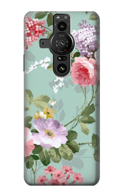 S2178 花アートの絵画 Flower Floral Art Painting Sony Xperia Pro-I バックケース、フリップケース・カバー