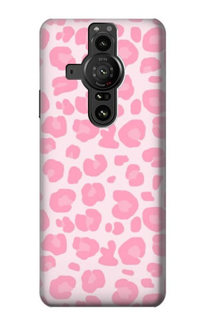 S2213 ピンクのヒョウ柄 Pink Leopard Pattern Sony Xperia Pro-I バックケース、フリップケース・カバー