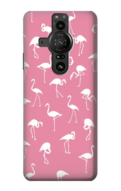 S2858 ピンクフラミンゴ柄 Pink Flamingo Pattern Sony Xperia Pro-I バックケース、フリップケース・カバー