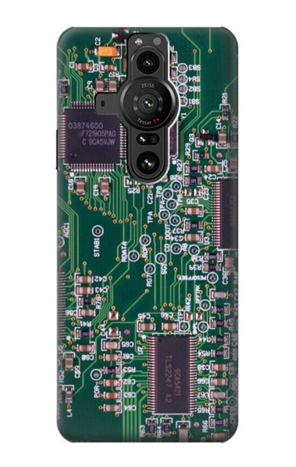 S3519 電子回路基板のグラフィック Electronics Circuit Board Graphic Sony Xperia Pro-I バックケース、フリップケース・カバー