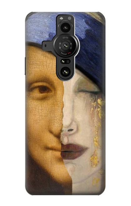 S3853 モナリザ グスタフクリムト フェルメール Mona Lisa Gustav Klimt Vermeer Sony Xperia Pro-I バックケース、フリップケース・カバー