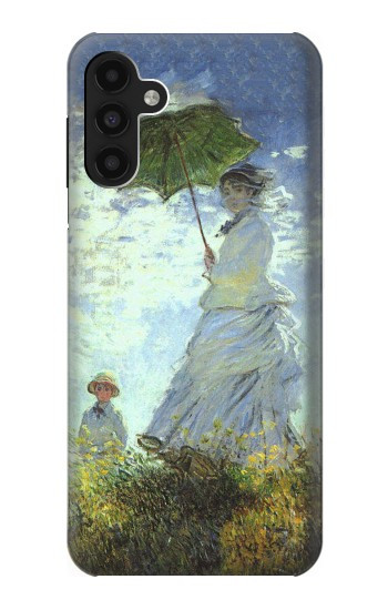 S2415 クロード・モネ パラソルを持つ女性 Claude Monet Woman with a Parasol Samsung Galaxy A13 4G バックケース、フリップケース・カバー