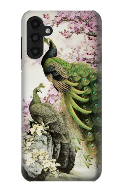 S2773 ピーコック中国の絵画 Peacock Chinese Brush Painting Samsung Galaxy A13 4G バックケース、フリップケース・カバー