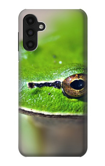 S3845 緑のカエル Green frog Samsung Galaxy A13 4G バックケース、フリップケース・カバー