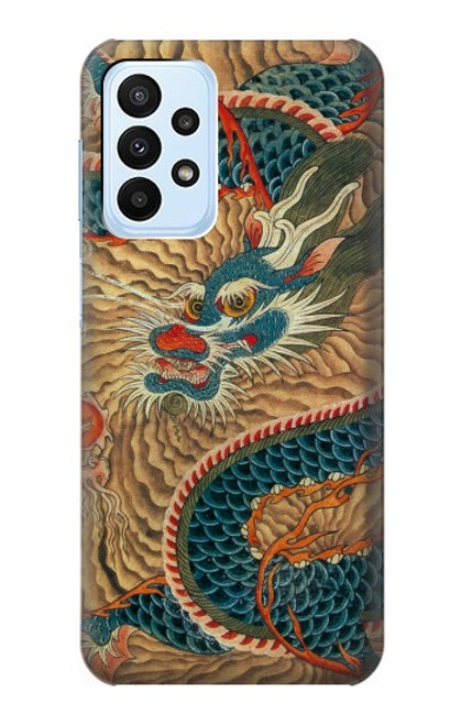 S3541 ドラゴンクラウドペインティング Dragon Cloud Painting Samsung Galaxy A23 バックケース、フリップケース・カバー